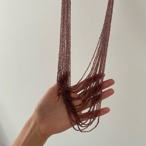 Beaded purple necklace